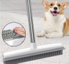 Rubber Pet Hair Removal Broom Tool dog hair cleaning tool extend stainless steel
