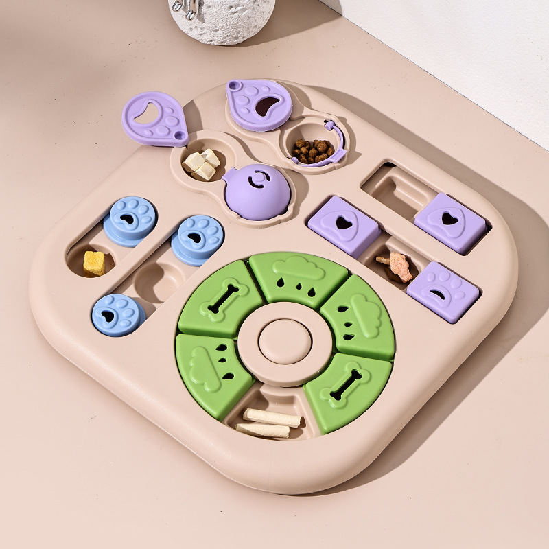 Treat Dispenser Pet Toy Activity Iq Games Training Interactive Dog Puzzle Toy