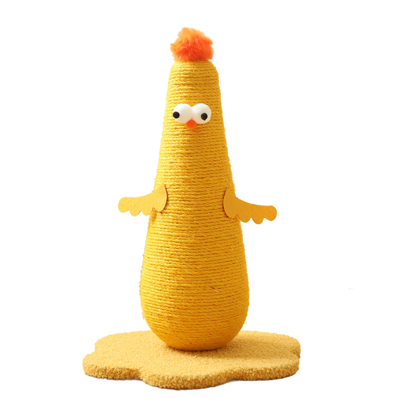 chicken Cat Climbing Frame Sisal Cats Scratching Cardboard Post playing toy