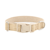 customize logo Cotton Linen Pet dog Collar Lightweight Adjustable Design Hypoallergenic