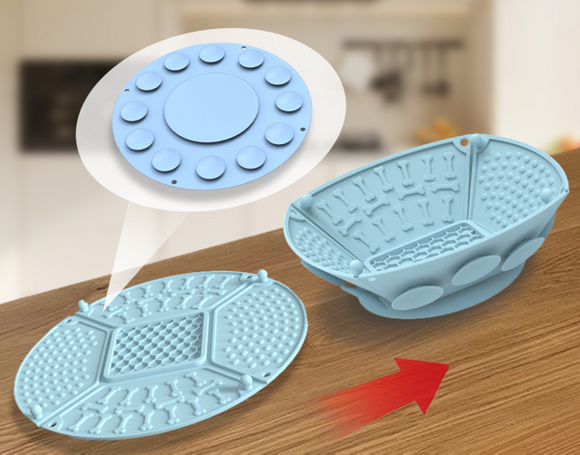 Wholesale Collapsible Silicone Snuffle Mat Puzzle Toys Food Mat with Suction Cups Pet Slow Feeding Mat Dog Cat Lick Pad Bowls