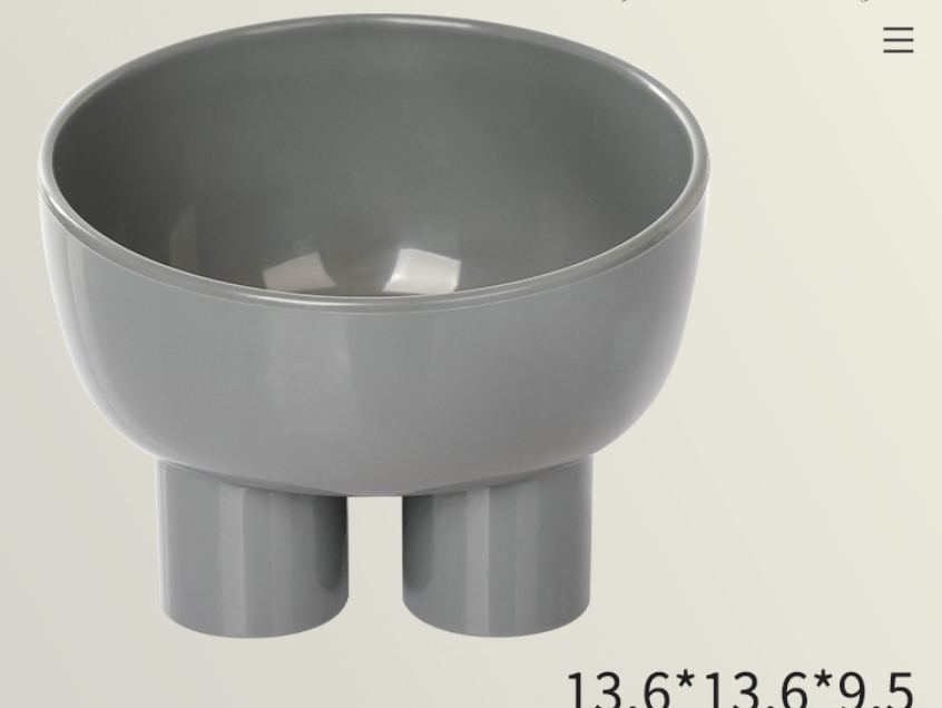 Elephant Leg Neck Protection Cat Bowl Elevated Anti-Knock Pet Food Bowls PP Plastic for Dogs