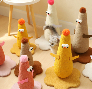 chicken Cat Climbing Frame Sisal Cats Scratching Cardboard Post playing toy