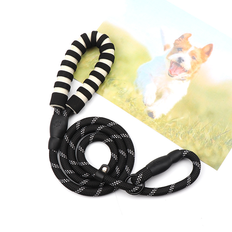 durable Reflective Nylon Dog Traction Rope Braided Climbing Rope Dog Lead Dog Leash