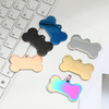 Blank Printer Anodized Aluminium Stainless Steel Custom Necklace Metal Bone Shaped Blank Chain Dog Tag