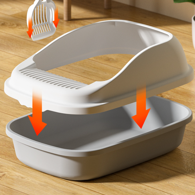 Cats Litter Box Semi Automatic Pet Cat Toilet Cat Training Toilet Kitten Toilet Boxes