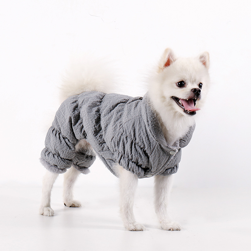 New Waterproof Pet Dog Jumpsuit Cotton Padded Warm Puppy Hoodie Winter Windproof Outerwear Clothes For Doggy Cat Small Dog