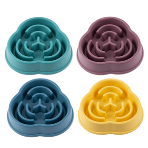 classic Pet dog Slow Food eating Bowl multi-color bowl