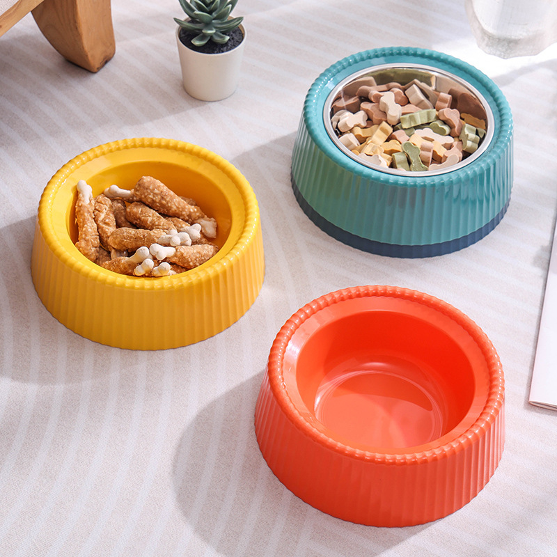 Stainless steel plastic pet dog bowl bowls