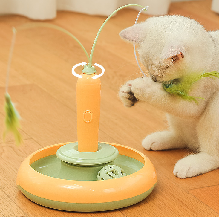 360° Smart Automatic Interactive cat Smart Ball Toy Cat Toys Rolling Teaser Ball Battery