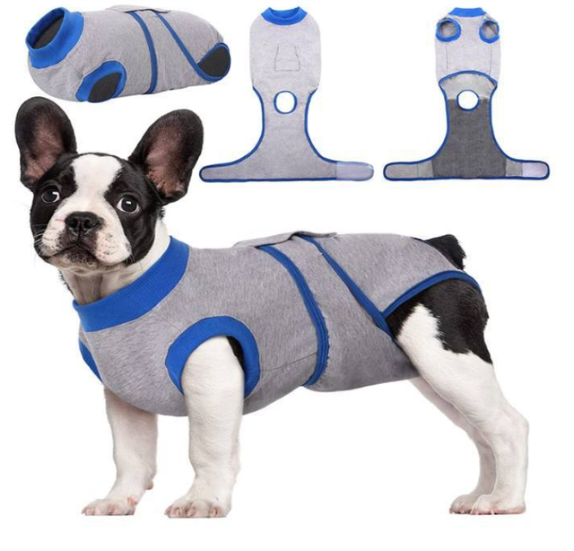 Recovery Suit for Dogs Cats After Surgery, Professional Pet Recovery Shirt Dog Abdominal Wounds Bandages,Prevent Licking Clothing