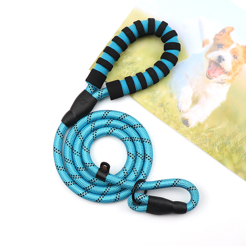 durable Reflective Nylon Dog Traction Rope Braided Climbing Rope Dog Lead Dog Leash
