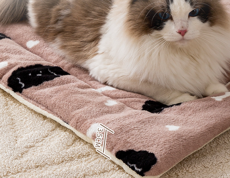Warm Soft Comfort Plush Pet Bed Dog cat Blanket Mat