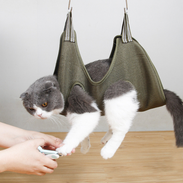 Cat Bath Nail Clipper Anti-Scratch Wash Cat Bag Fixed Guarantee Cat Bag Shackle Hanging Cat Bag Pet Hammock