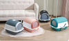 Plastic Closed Pet Cat Litter Box Cat Litter Trays Toilet