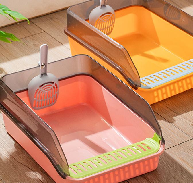 Cat Litter Box tray Plastic Cats Sandbox Toilet Pet Cleaning Cat Toilet Products
