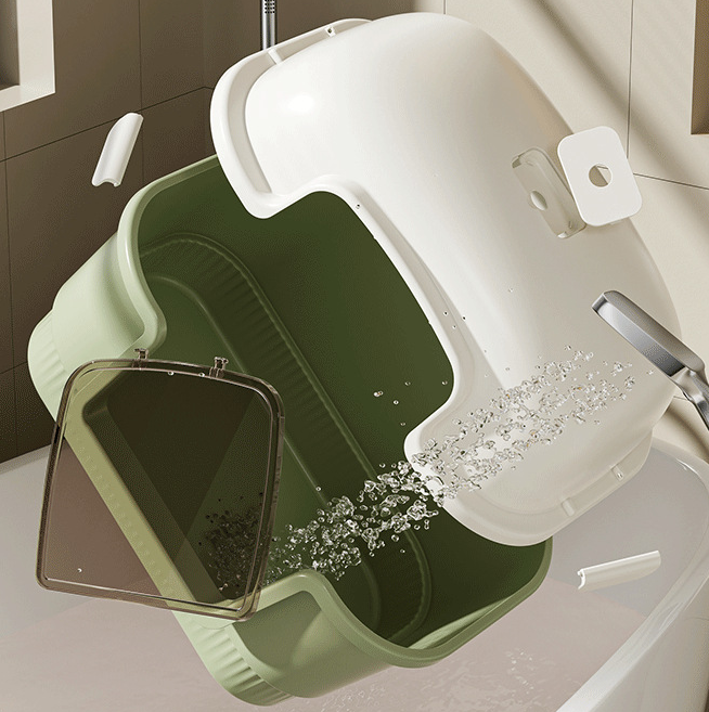 customization customized plastic pet cat litter box litter tray toilet