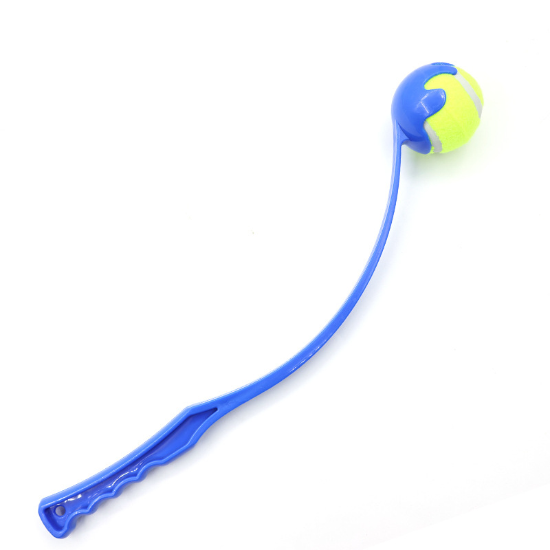 customize plastic pet dog toy launch toys with tennis ball shooter