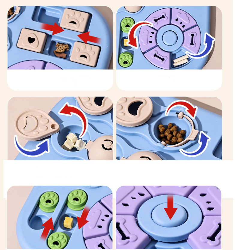 Treat Dispenser Pet Toy Activity Iq Games Training Interactive Dog Puzzle Toy