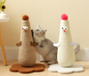 chicken Cat Climbing Frame Sisal Cats Scratching Cardboard Post playing toy