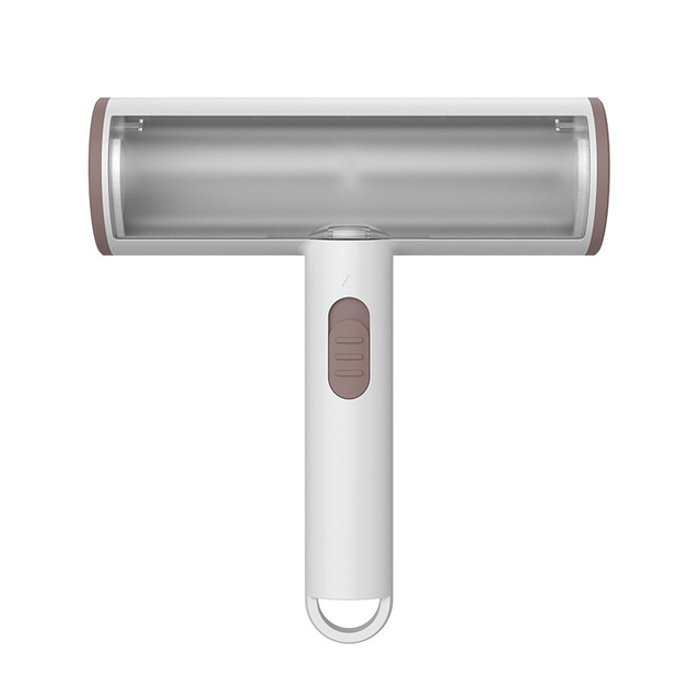 Customize Logo New Style Wooden Pet Grooming Cleaner Dog Cat Fur Hair Lint Remover Brush With Self-Cleaning Base