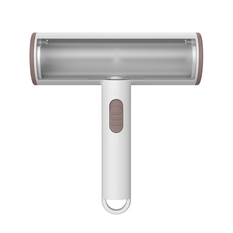 Customize Logo New Style Wooden Pet Grooming Cleaner Dog Cat Fur Hair Lint Remover Brush With Self-Cleaning Base