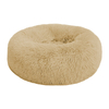 Manufacturer Soft Luxury Plush Pink Grey White Pet Cushion Round Cat Dog Bed