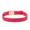 Rose Metal Buckle PU Leather Pet Collars Dog Collar