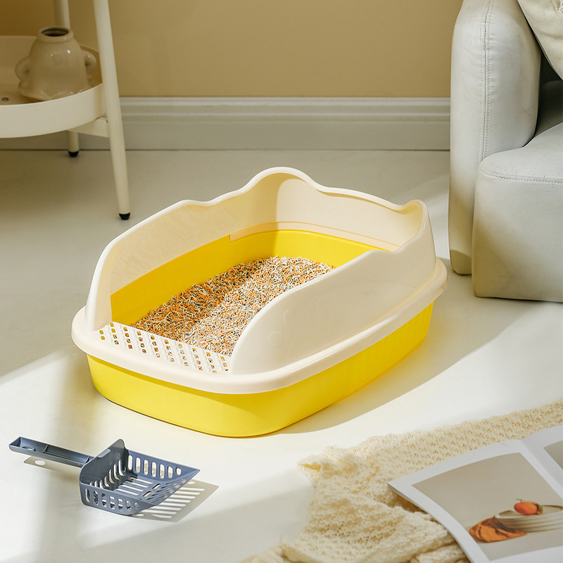 Plastic Cat Litter Box Tray Pet Accessories Cats Toilet