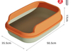 Detachable Plastic Pet Cat Litter Box Semi-Closed Anti-Splash Cat Toilet litter tray