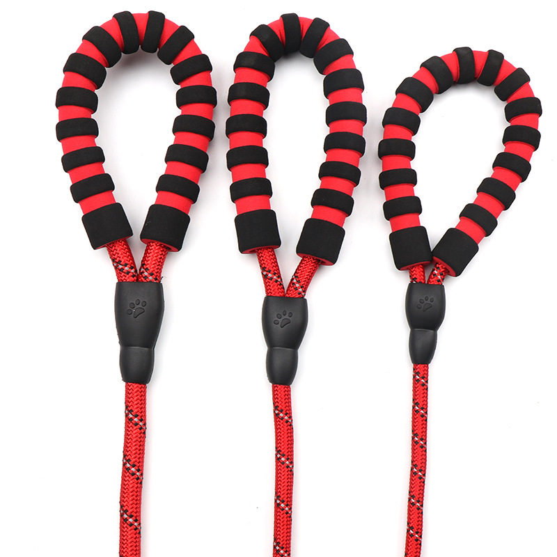 durable Reflective Nylon Dog Traction Rope Braided Climbing Rope Dog Lead Dog Leash