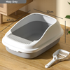 Cats Litter Box Semi Automatic Pet Cat Toilet Cat Training Toilet Kitten Toilet Boxes