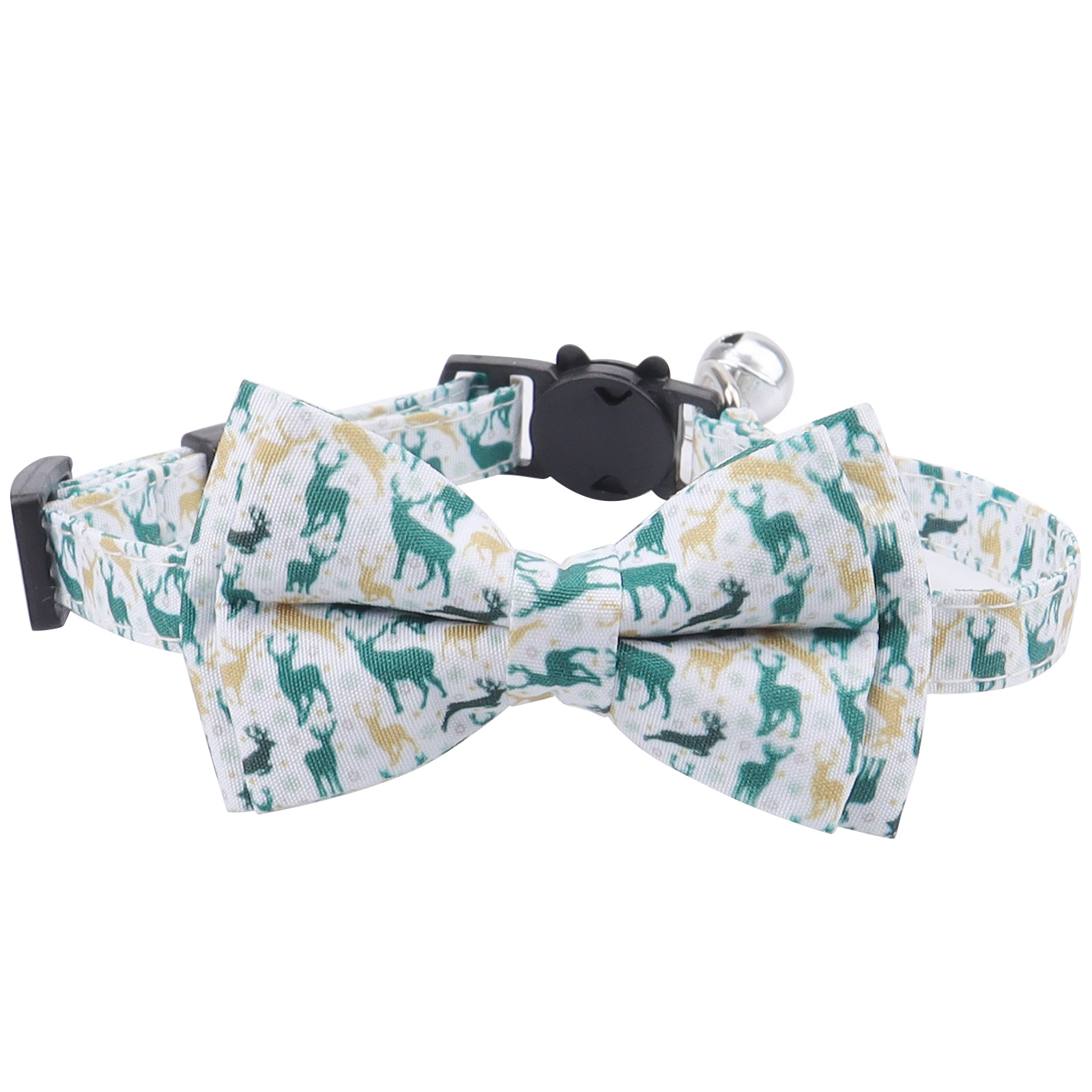 New Style Christmas Santa Claus Snowflake Snowman Breakaway Buckle Safety Cat Collar for Pet Cats Collars