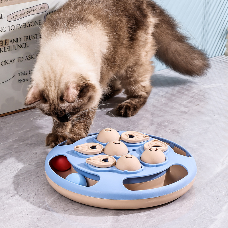 Interactive Training Pet Educational Toy Interactive IQ Training Puzzle Toys Hidden Food cat Teaser Ball Toy