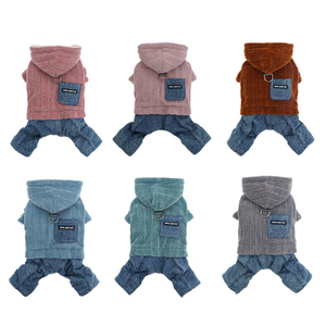Autumn Winter Dog Clothes Warm Hooded Dog Coat Jacket for Small Dogs Waterproof Puppy Pet Jumpsuits Chihuahua Clothing Overalls