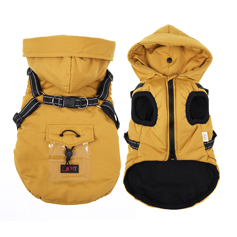 OEM reflective Pets Winter Clothing Dog Jacket Cotton Lining Down Coat Warm Dog Clothes