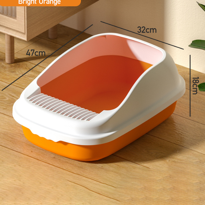 Cats Litter Box Semi Automatic Pet Cat Toilet Cat Training Toilet Kitten Toilet Boxes