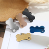 Blank Printer Anodized Aluminium Stainless Steel Custom Necklace Metal Bone Shaped Blank Chain Dog Tag