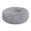 Manufacturer Soft Luxury Plush Pink Grey White Pet Cushion Round Cat Dog Bed