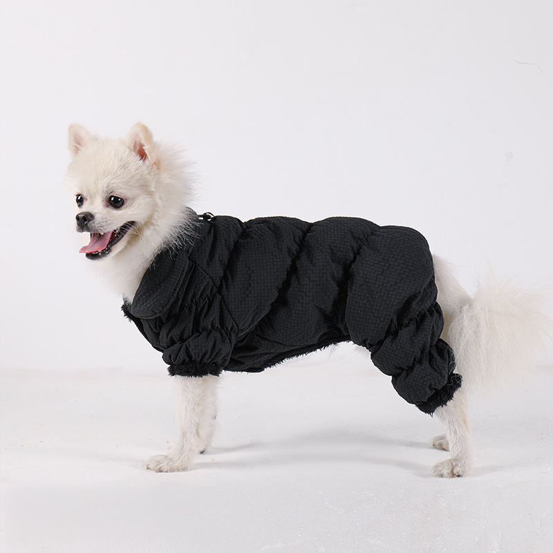 New Waterproof Pet Dog Jumpsuit Cotton Padded Warm Puppy Hoodie Winter Windproof Outerwear Clothes For Doggy Cat Small Dog