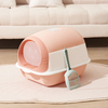 Plastic Closed Pet Cat Litter Box Cat Litter Trays Toilet