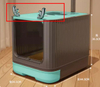 Pet Plastic Closed Cat Litter Box Cat Litter Trays Toilet