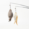 Retractable Cat Wand Toys Interactive Feather Toy Cats Teaser Stick