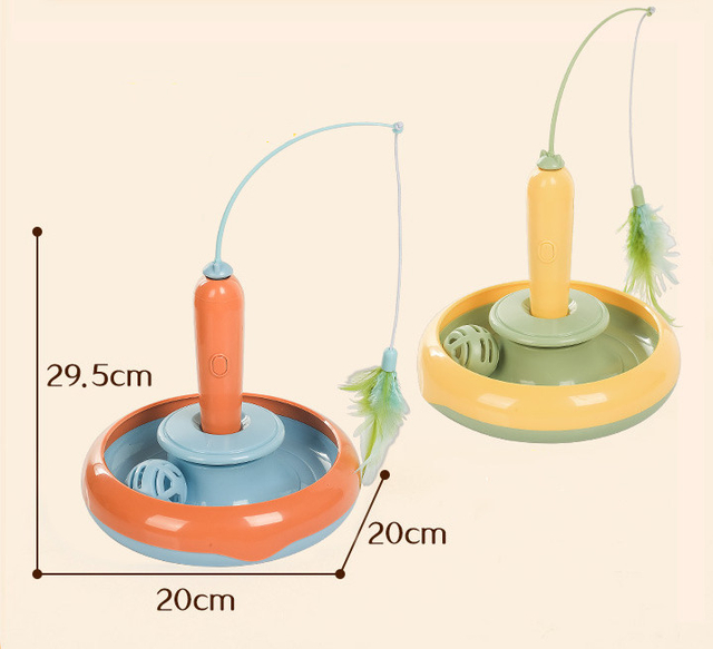 360° Smart Automatic Interactive cat Smart Ball Toy Cat Toys Rolling Teaser Ball Battery