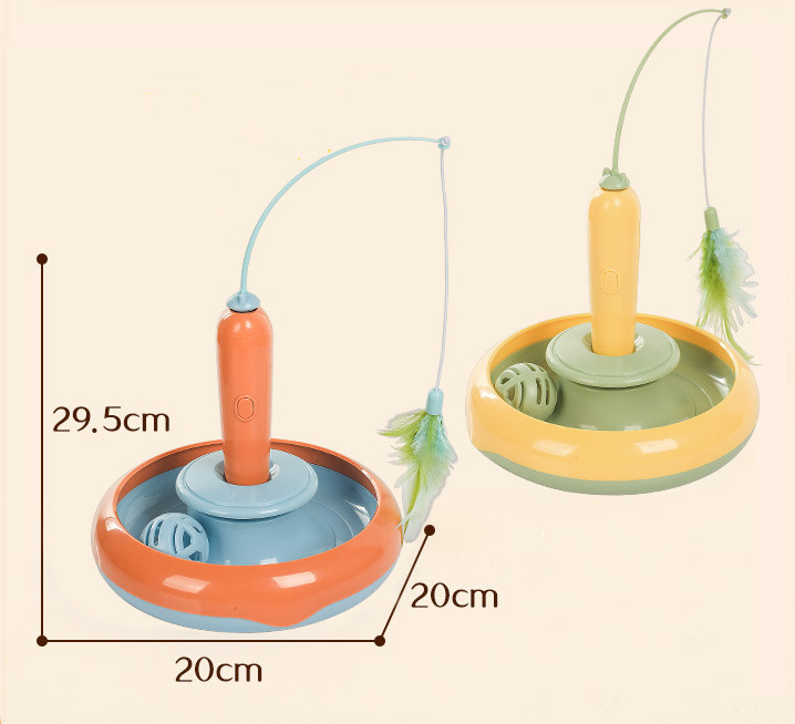 360° Smart Automatic Interactive cat Smart Ball Toy Cat Toys Rolling Teaser Ball Battery