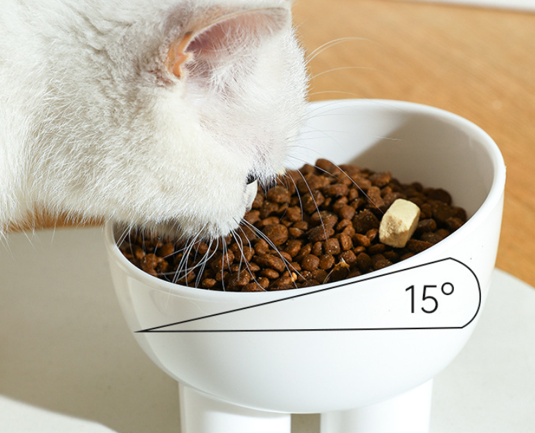 Elephant Leg Neck Protection Cat Bowl Elevated Anti-Knock Pet Food Bowls PP Plastic for Dogs