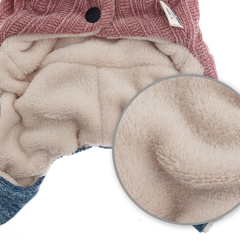 Autumn Winter Dog Clothes Warm Hooded Dog Coat Jacket for Small Dogs Waterproof Puppy Pet Jumpsuits Chihuahua Clothing Overalls