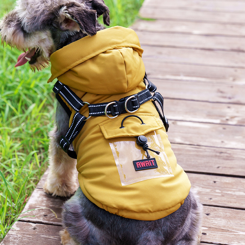 OEM reflective Pets Winter Clothing Dog Jacket Cotton Lining Down Coat Warm Dog Clothes