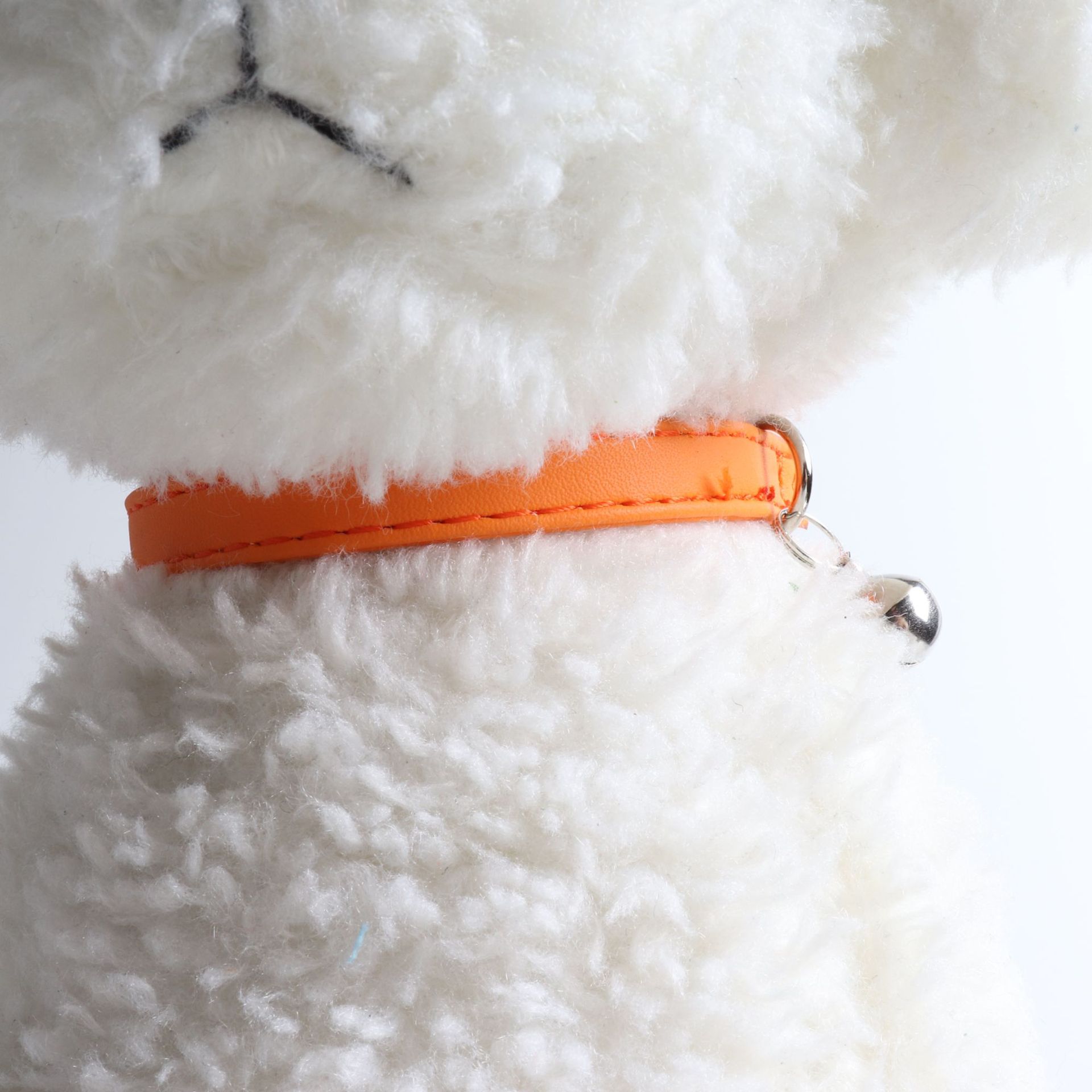 PU Leather Elastic Belt Pet Collar Custom Colors Waterproof Classic Leather Cat Collar