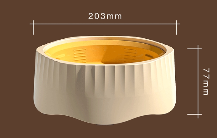 Pet Colorful Healthy Diet Slow Feeder Anti-Slip Plastic Water Food Dog Bowl